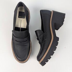 Dolce Vita Black Chunky Loafers